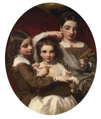 Sant James Portrait Of The Russell Sisters canvas print