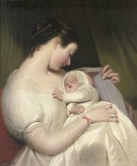 Sant James The Artist S Wife Elizabeth With Their Daughter Mary Edith