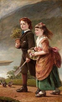 Sant James The Children Of Major H. Barrett Of Moredon Taunton 1875