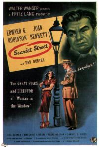 Stampa su tela poster del film Scarlet Street 1945v2