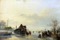 Schelfhout Andreas Frozen Winter Landscape canvas print