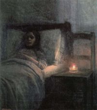 Schikaneder Jakub Dead Girl 1909 10 طبعة قماشية