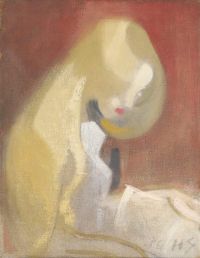 Schjerfbeck Helene Girl With Blonde Hair 1916 canvas print