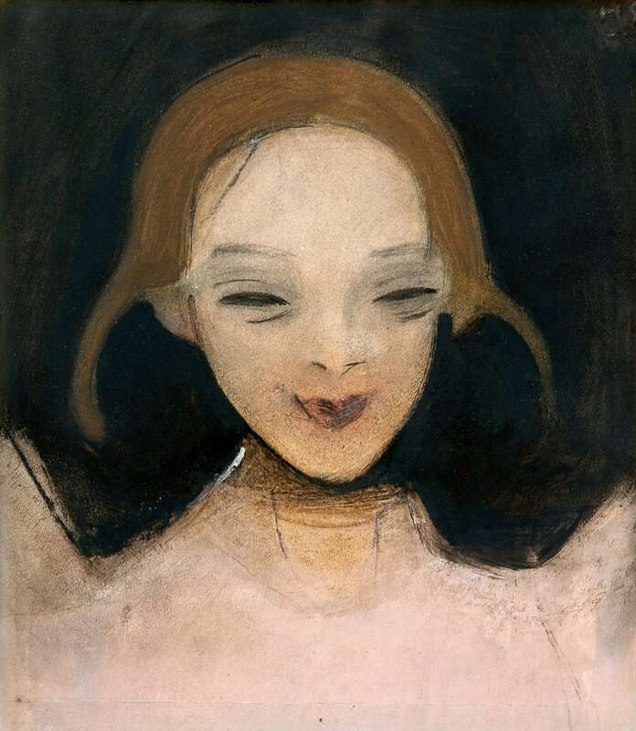 Schjerfbeck Helene Smiling Girl canvas print