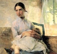 Schjerfbeck Helene The Nursemaid 1889 canvas print