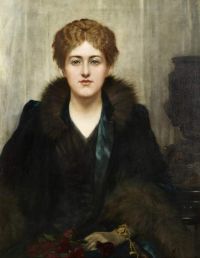 Schmalz Herbert Gustave Portrait Of Julia Margaret canvas print