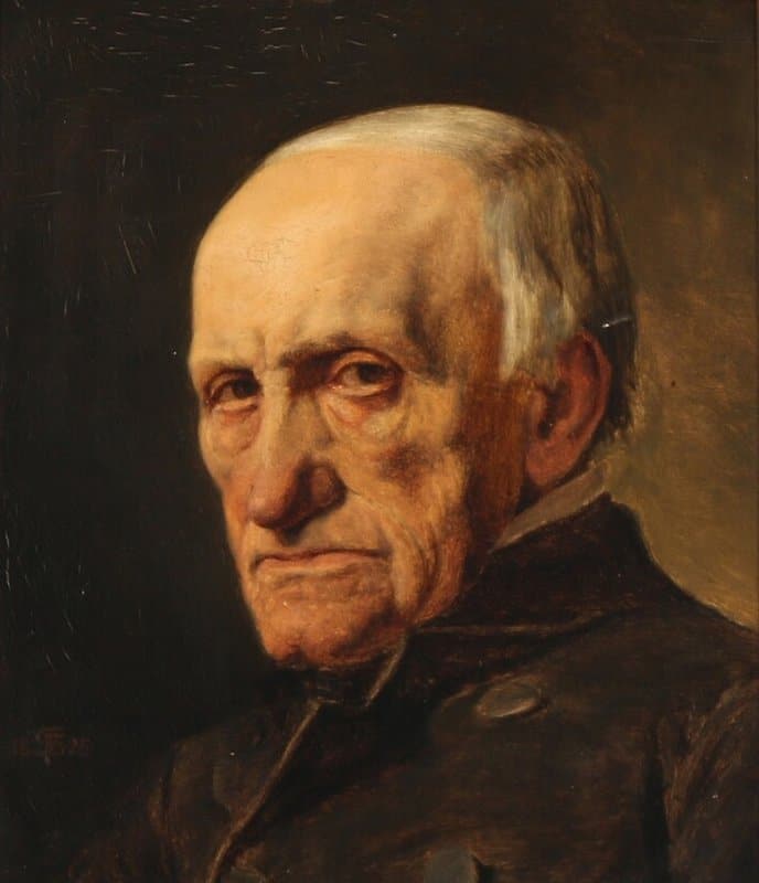 Schwartz Frans Study Of The Head Of An Old Man canvas print