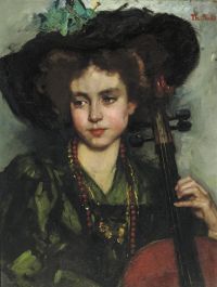 Schwartze Therese The Cellist