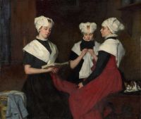 Schwartze Therese Three Inmates Of The Orphanage At Amsterdam