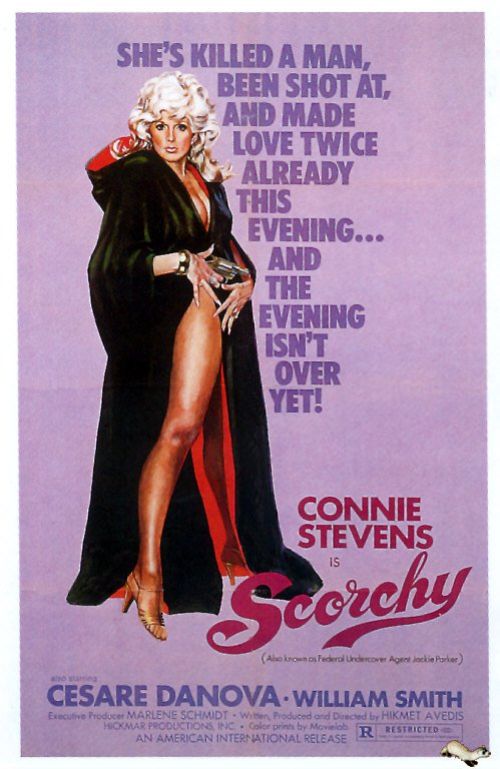 Scorchy 1976 Movie Poster canvas print
