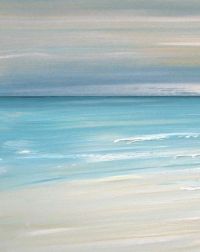 Sea Painting Abstract 13 Art Print on Canvas