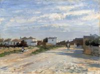 Seago Edward A View Of The Village Torres Portugal