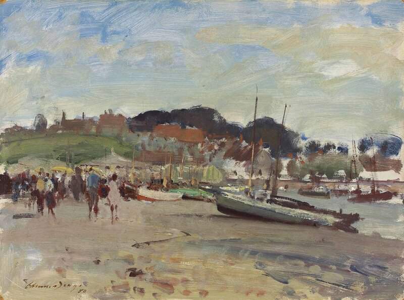 Seago Edward After The Regatta Blakeney Norfolk 1950 canvas print