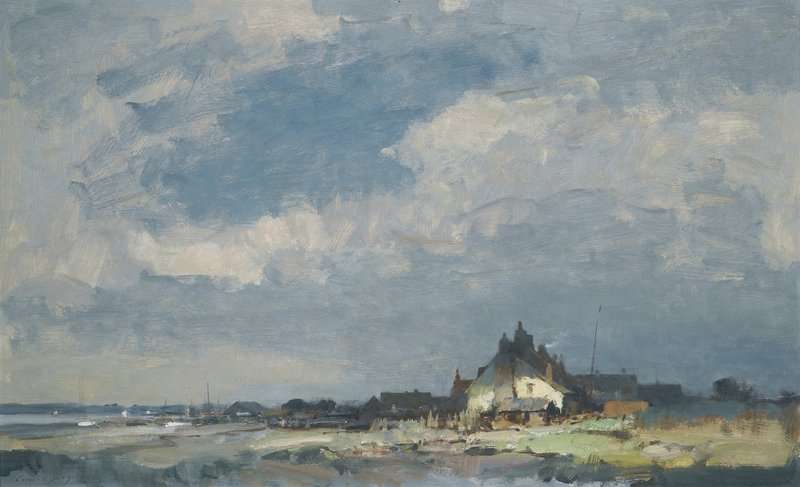 Seago Edward Cottages On An East Coast Estuary canvas print