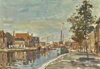 Seago Edward Dutch Canal canvas print