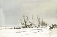 Seago Edward St Benet S Loke Under Snow canvas print