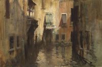 Seago Edward Sun And Shadow Venice canvas print