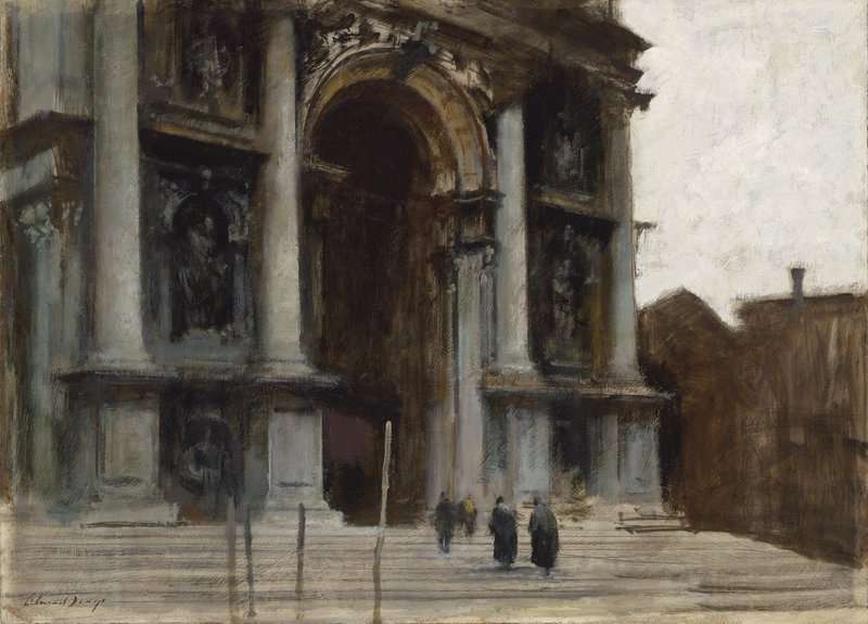 Seago Edward The Doorway Santa Maria Della Salute Venice canvas print