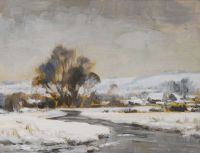 Seago Edward Winter Landscape canvas print
