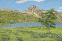 Segantini Giovanni Engadiner Landschaft Im Fruhsommer 1945 canvas print