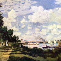 Seine Basin Near Argenteuil By Monet