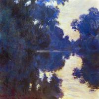 Seine In Morning 2 By Monet