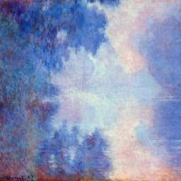Seine in de ochtend door Monet