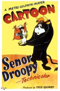 Senor1droopy11949 Cartel de la película impresión de la lona