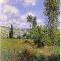 Sentier Ile Saint-Martin 1880 door Monet