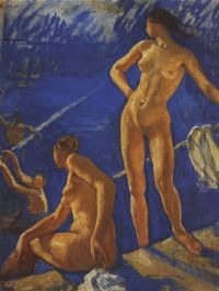 Serebriakova Zinaida Yevgenyevna Bathing canvas print
