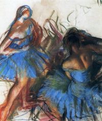 Serebriakova Zinaida Yevgenyevna Blue Ballerinas canvas print