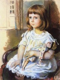 Serebriakova Zinaida Yevgenyevna Girl With A Doll canvas print