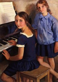 Serebriakova Zinaida Yevgenyevna Girls At The Piano