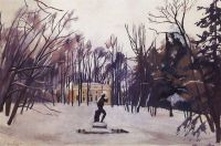 Serebriakova Zinaida Yevgenyevna Winter In Tsarskoe Selo. The Top Of The Bath canvas print