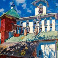 سيرجي أرسينفيتش فينوجرادوف برج الجرس في دير بسكوفوبيشيرسكي - 1929