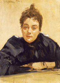 Serov Valentin Alexandrovich Portrait Of A Lady Said To Be Maria Vasilievna Yakunchikova 1892