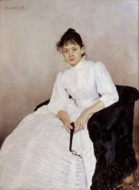 Serov Valentin Alexandrovich Portrait Of Maria Yakunchikova Weber 1888