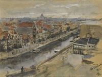 Serov Valentin Alexandrovich View Of Amsterdam 1885