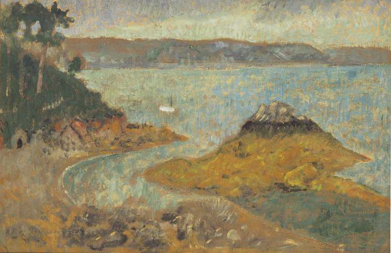 Serusier Paul Le De La Douane Sur Le Trieux Et Bateau Blanc Ca. 1910 canvas print