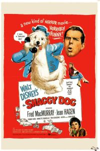 Poster del film Shaggy Dog 1959 stampa su tela