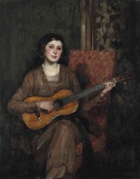 Shannon James Jebusa Portrait Of Florence Shannon The Artist S Wife Ca. 1915