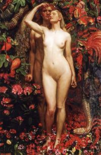 Shaw John Byam Liston Adam And Eve With The Snake canvas print