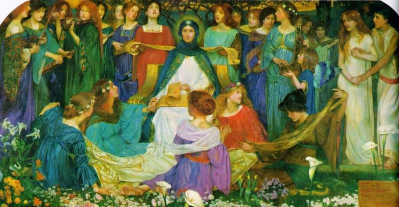 Shaw John Byam Liston Circle Wise Sit They Before 1899 canvas print