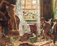 Shaw John Byam Liston When Love Came Into The House Of The Respectable Citizen Ca. 1916 canvas print