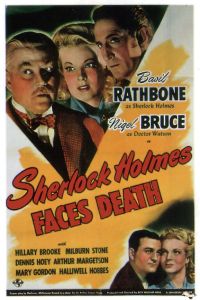 Stampa su tela Sherlock Holmes Faces Death 1943 Movie Poster