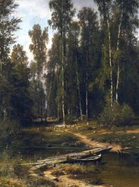Shishkin Ivan Ivanovich At The Edge Of A Birch Grove canvas print