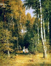 Shishkin Ivan Ivanovich Birch Grove canvas print