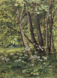 Shishkin Ivan Ivanovich Forest Flowers 1895 canvas print