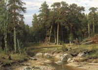 Shishkin Ivan Ivanovich Mast Pine Forest In Viatka Province canvas print