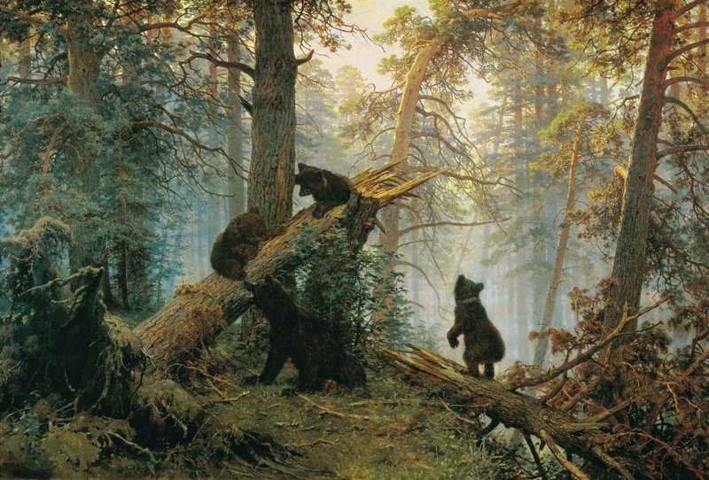 Shishkin Ivan Ivanovich Morning In A Pine Wood canvas print